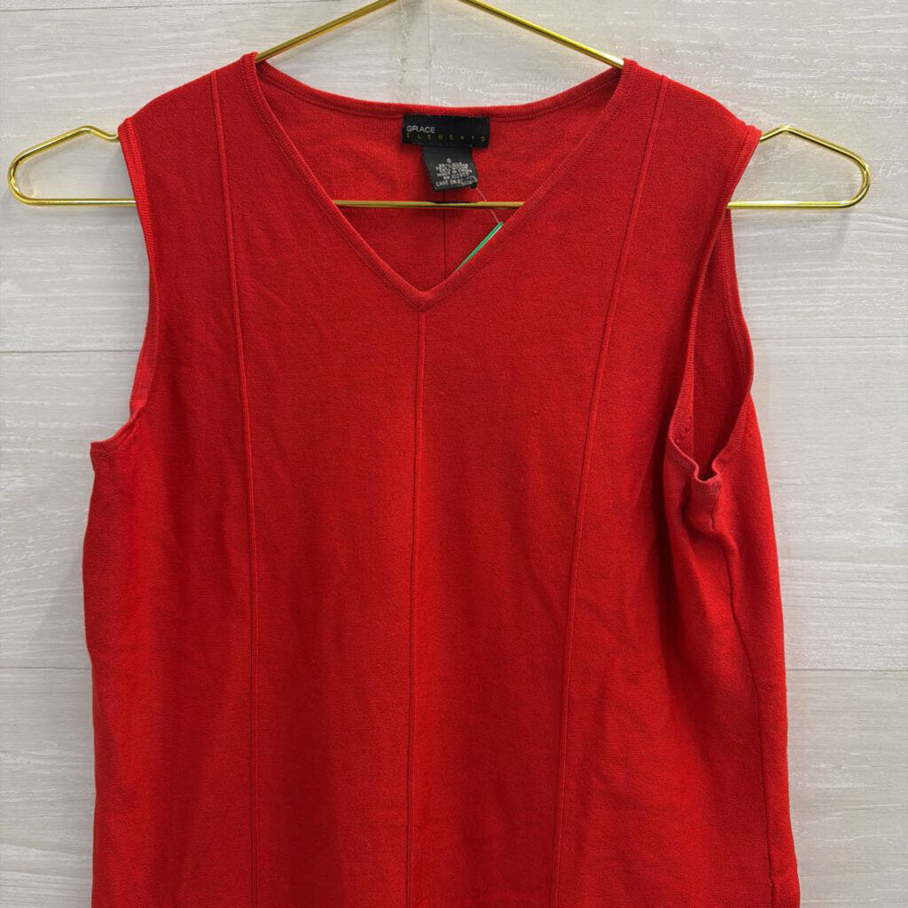 Grace Elements Red Tank Top Small