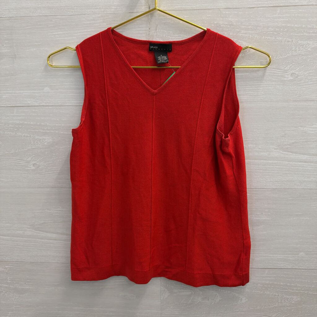 Grace Elements Red Tank Top Small