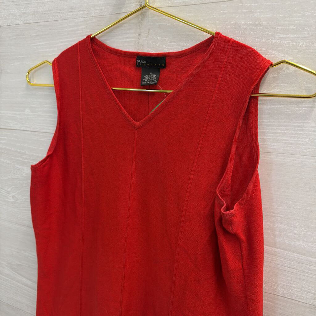 Grace Elements Red Tank Top Small