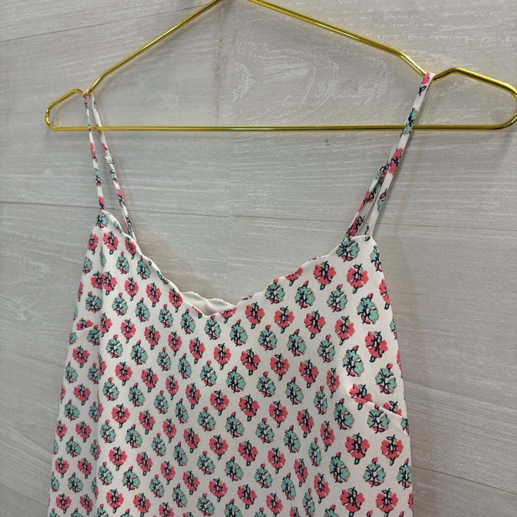 J Crew White/ Multi Print Tank Top 4