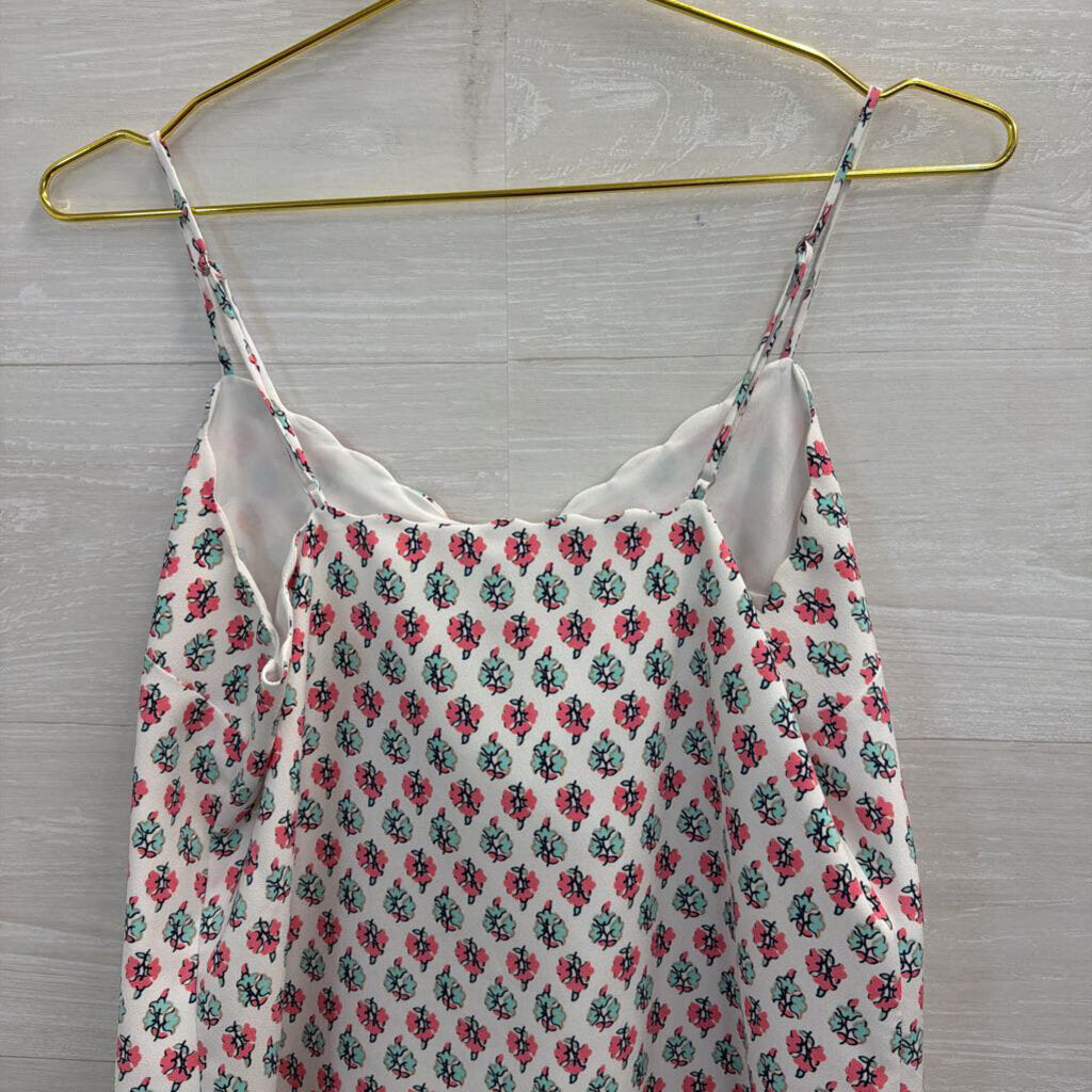 J Crew White/ Multi Print Tank Top 4