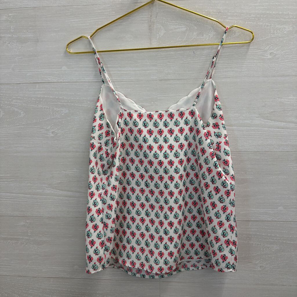 J Crew White/ Multi Print Tank Top 4