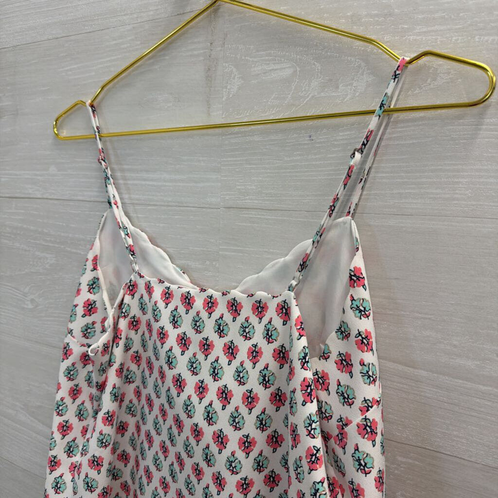 J Crew White/ Multi Print Tank Top 4