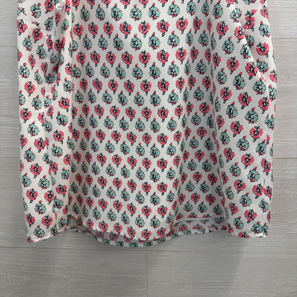 J Crew White/ Multi Print Tank Top 4