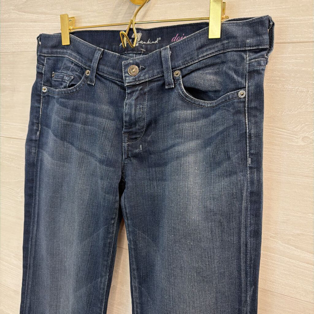 7 For All Mankind Dark Wash Bootcut Jeans 29