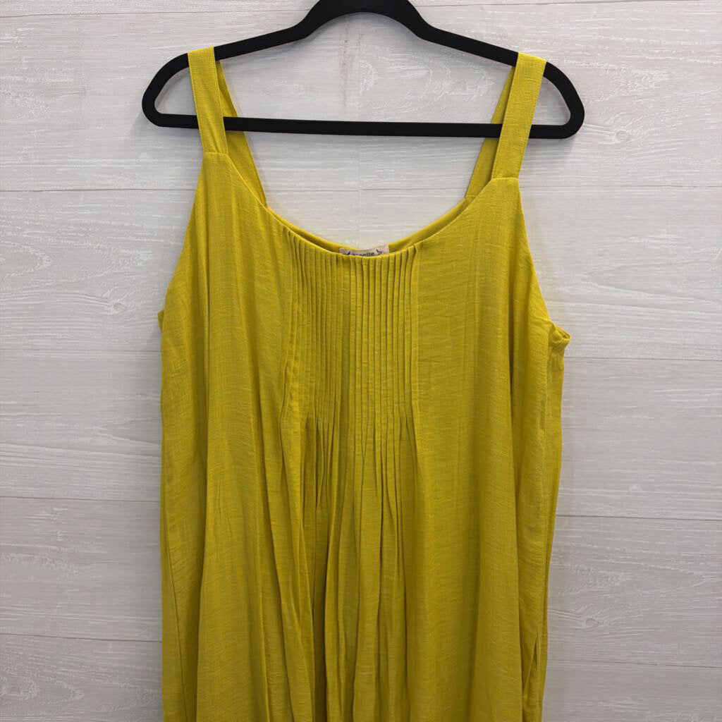 Nanette Lepore Yellow Sleeveless Maxi Dress 12