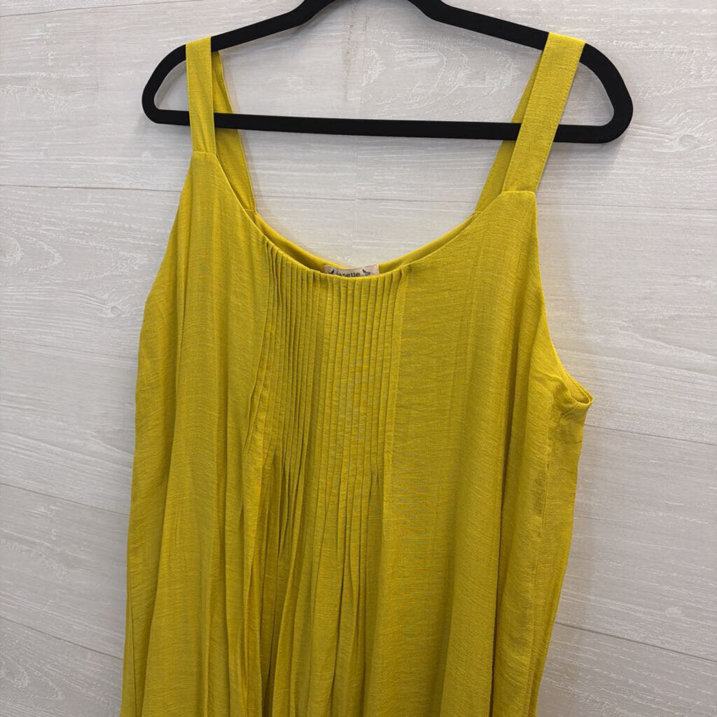 Nanette Lepore Yellow Sleeveless Maxi Dress 12