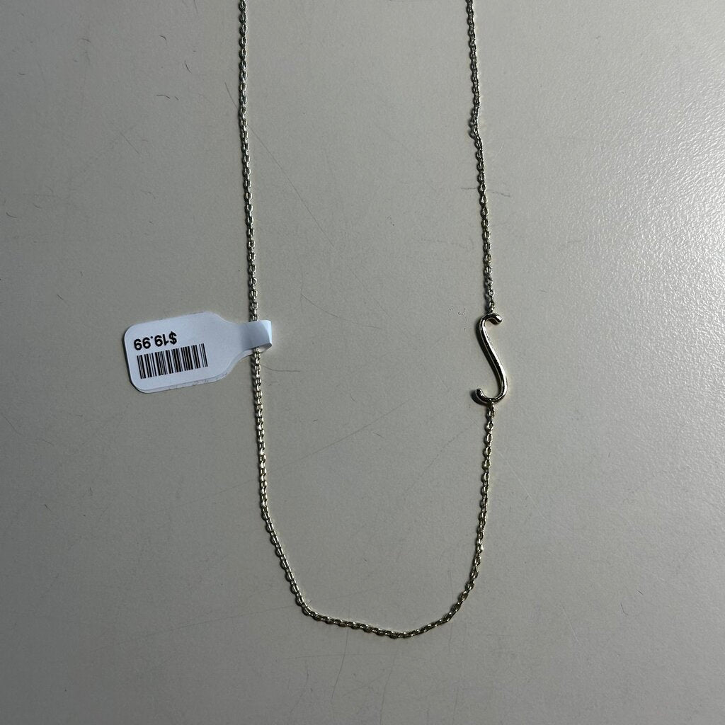 Gold Dainty Letter S Necklace