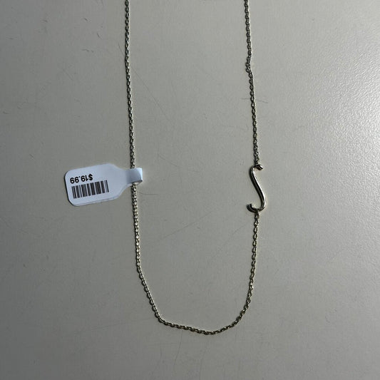 Gold Dainty Letter S Necklace