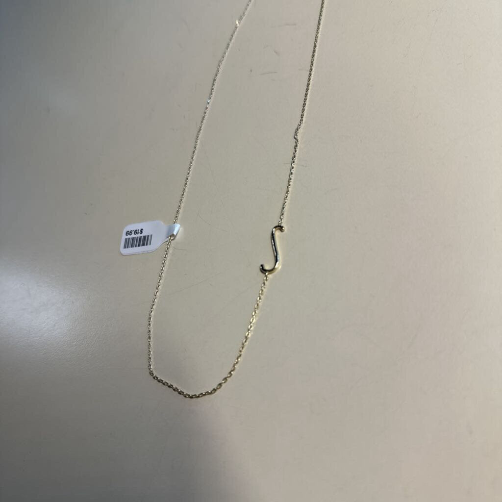 Gold Dainty Letter S Necklace