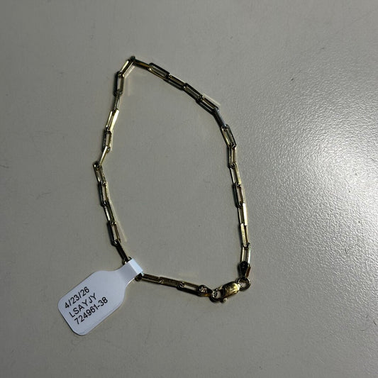 Dainty Sterling Silver Gold Overlay Bracelet