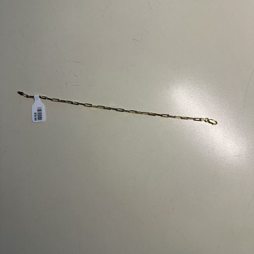 Dainty Sterling Silver Gold Overlay Bracelet