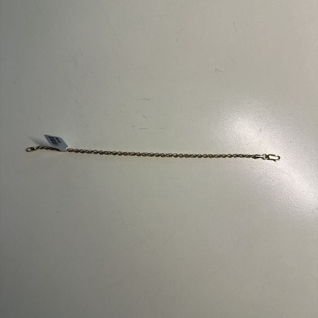 Dainty Sterling Silver Gold Overlay Bracelet