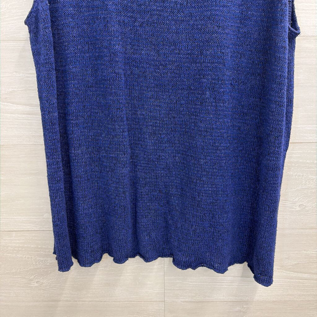 Fenini Blue Knit Tank Top XXL