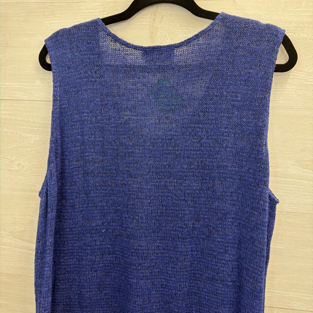 Fenini Blue Knit Tank Top XXL