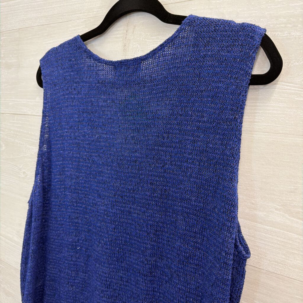 Fenini Blue Knit Tank Top XXL