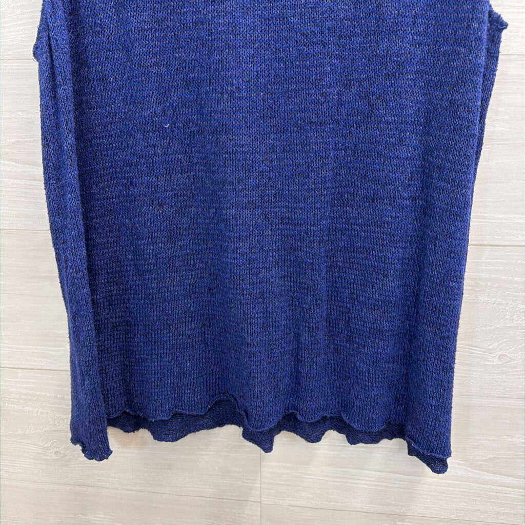 Fenini Blue Knit Tank Top XXL