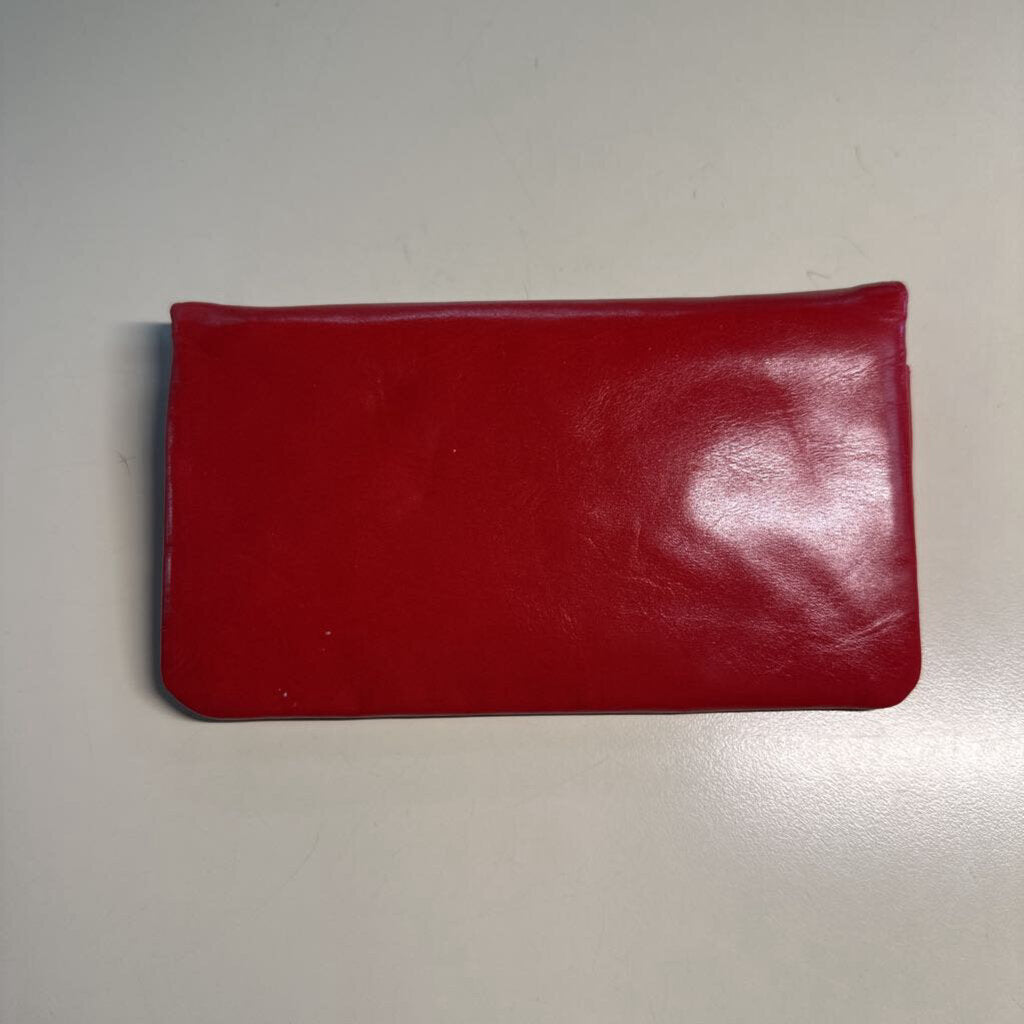 Vintage Ugo Crespi Red Leather Envelope Wallet