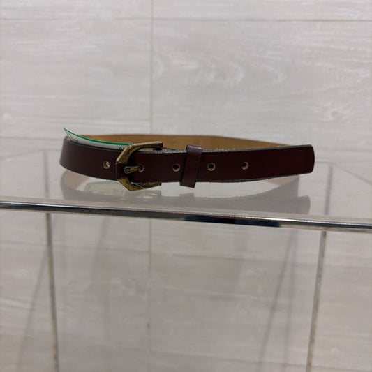 Etienne Aigner Brown Leather Belt 28