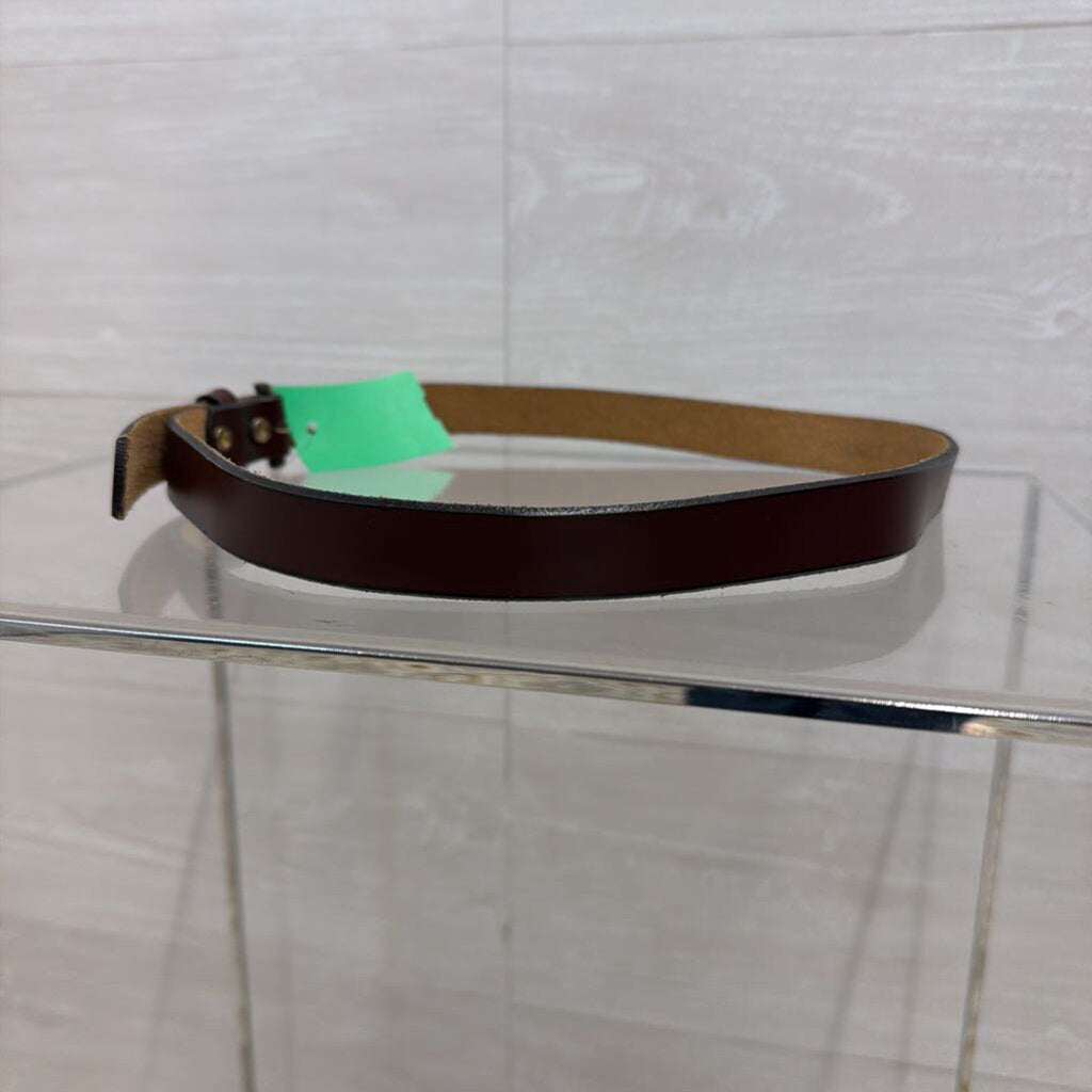 Etienne Aigner Brown Leather Belt 28