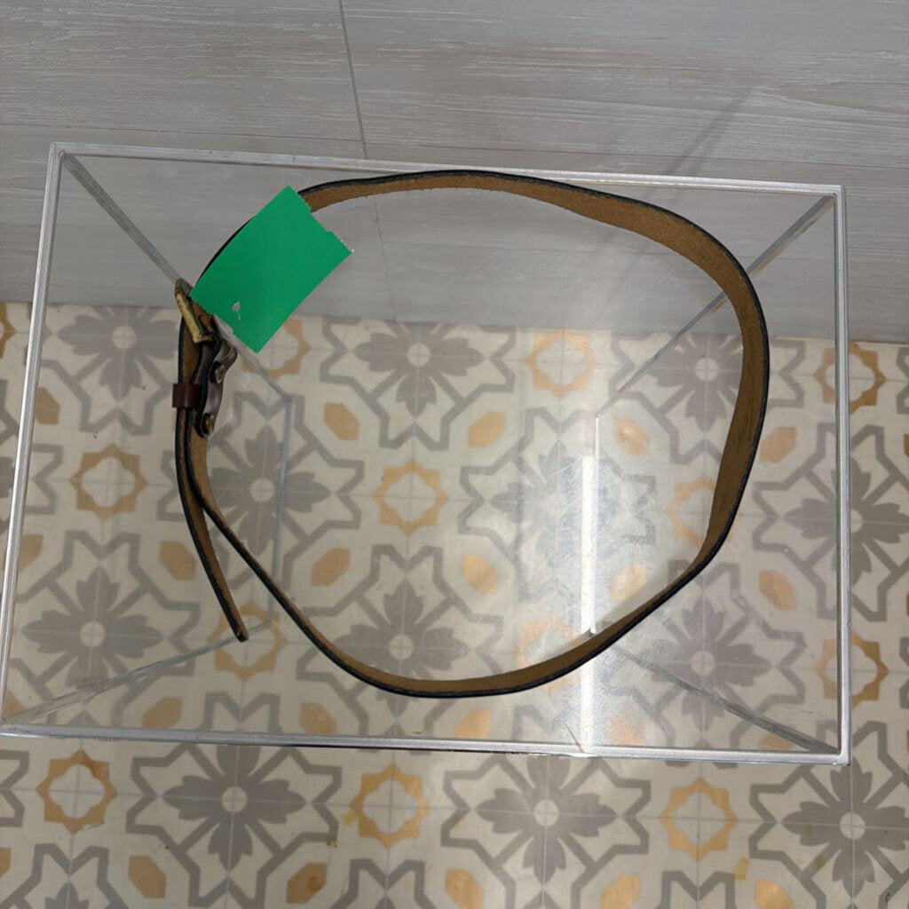 Etienne Aigner Brown Leather Belt 28