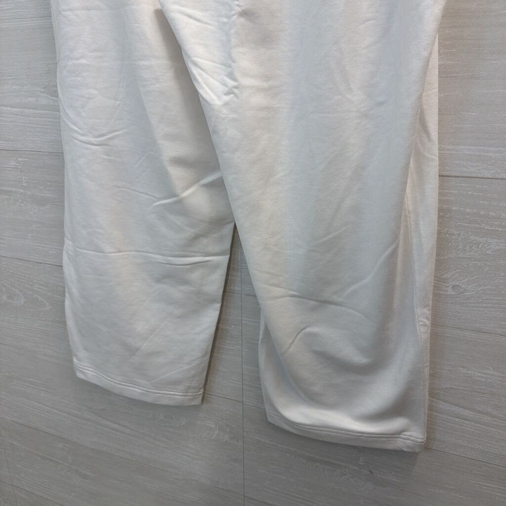 Pure Jill White Wide Leg Cropped Pull On Pants 2X