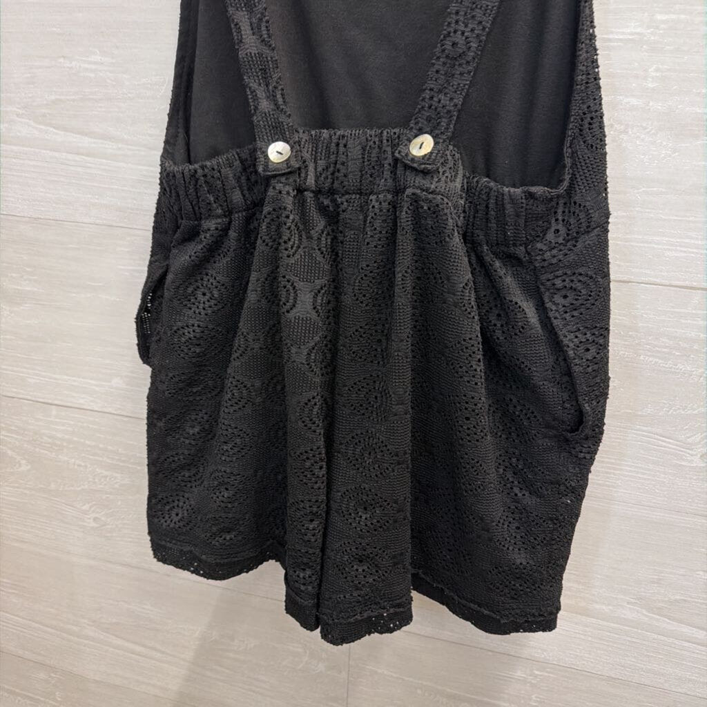 Entro Black Lace Romper Small