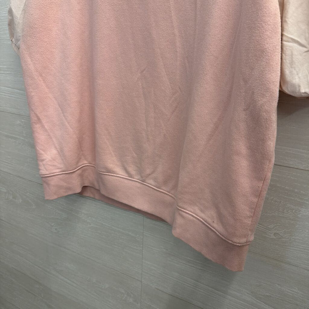 Free Assembly Pink Short Puff Sleeve Top Extra Large