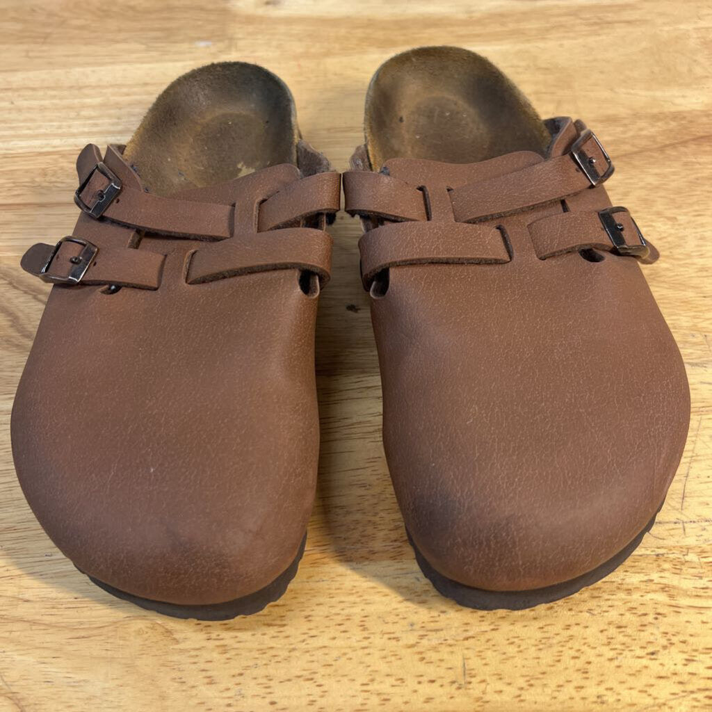 Birki's Brown Leather Clogs 37