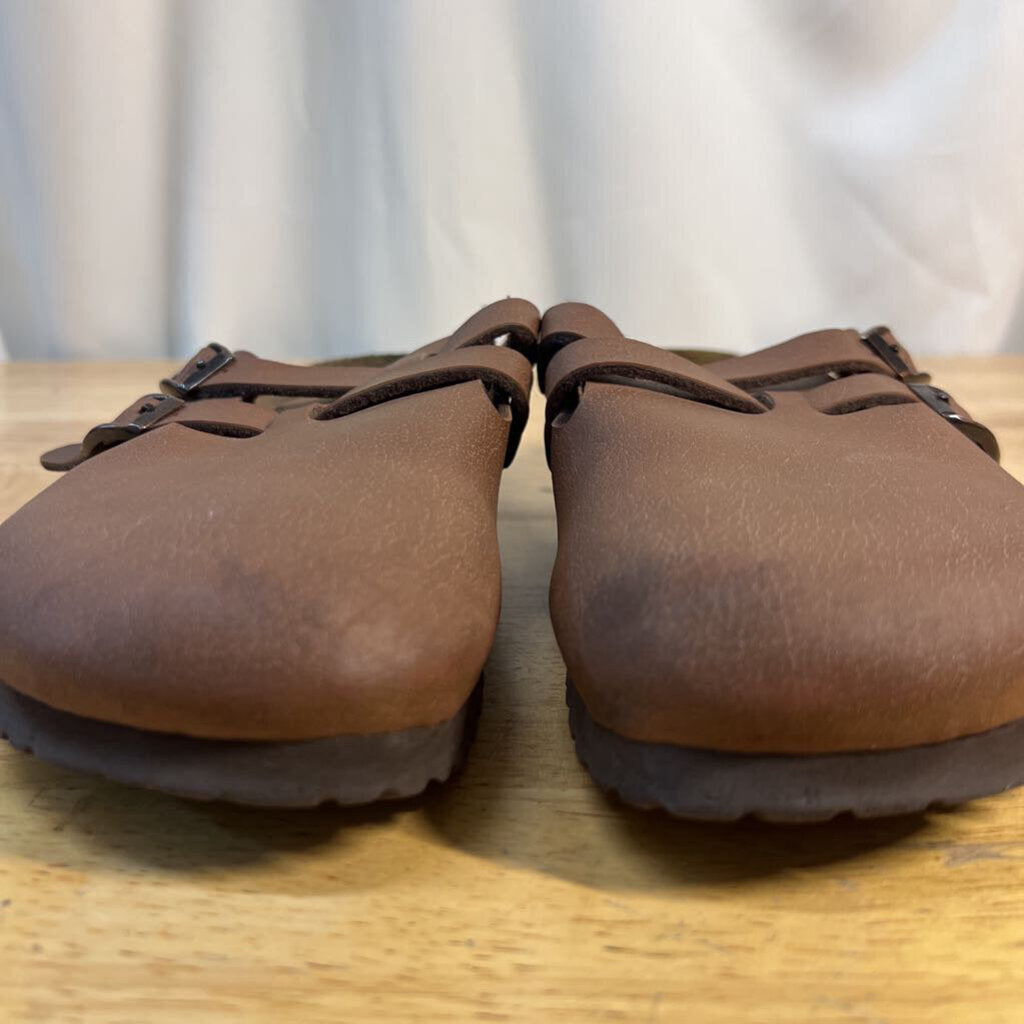 Birki's Brown Leather Clogs 37