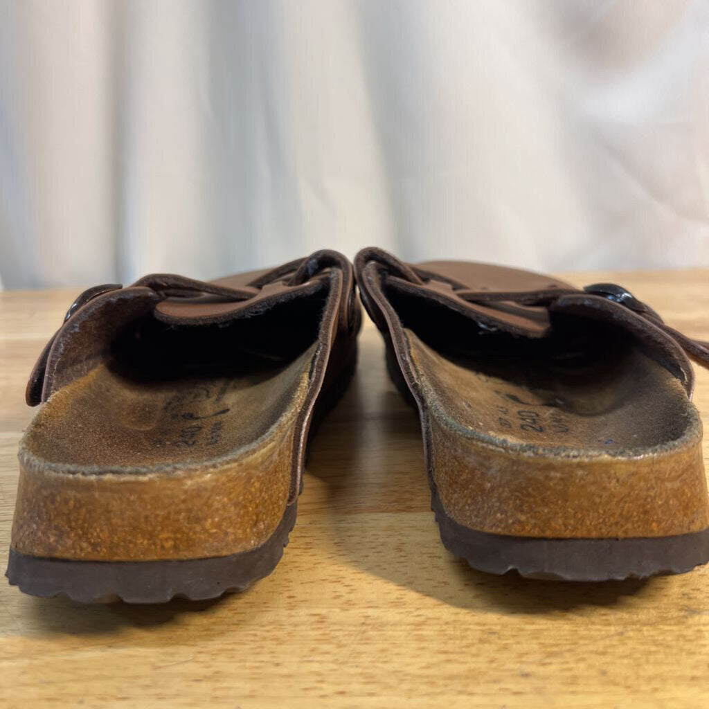 Birki's Brown Leather Clogs 37