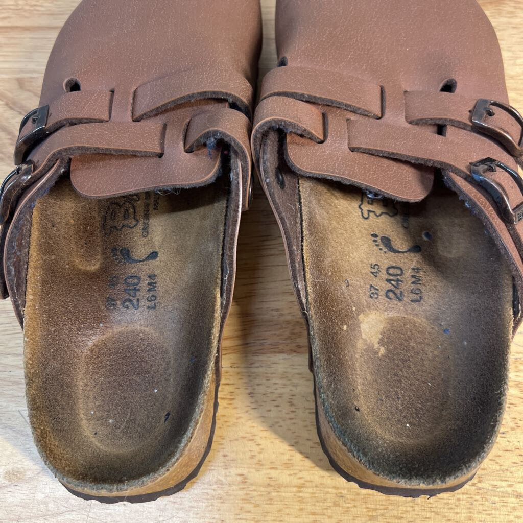Birki's Brown Leather Clogs 37