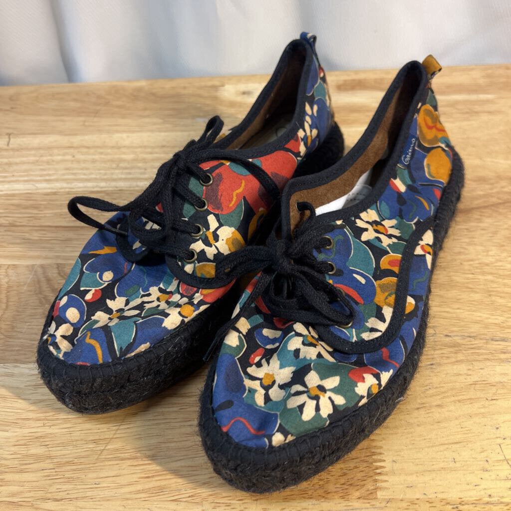 Gaimo Floral Black/Multi Espadrilles 38