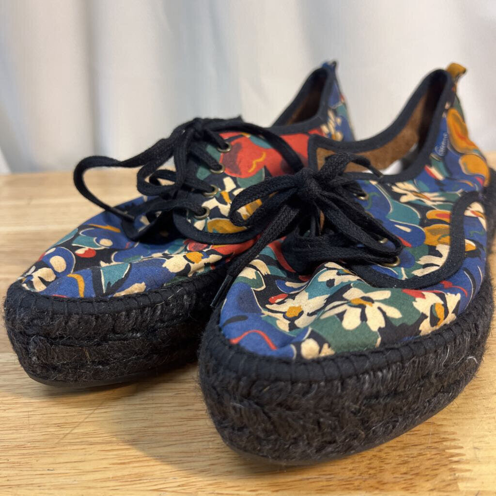 Gaimo Floral Black/Multi Espadrilles 38