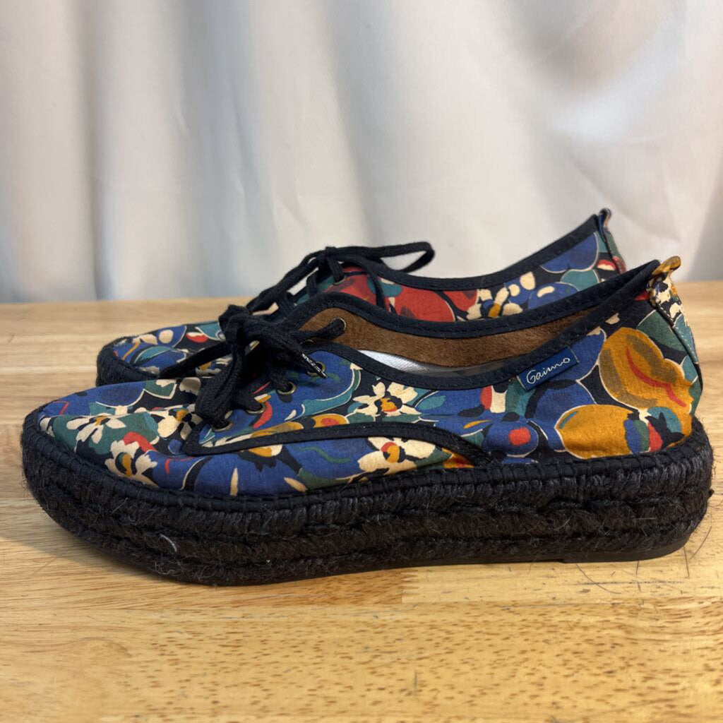 Gaimo Floral Black/Multi Espadrilles 38