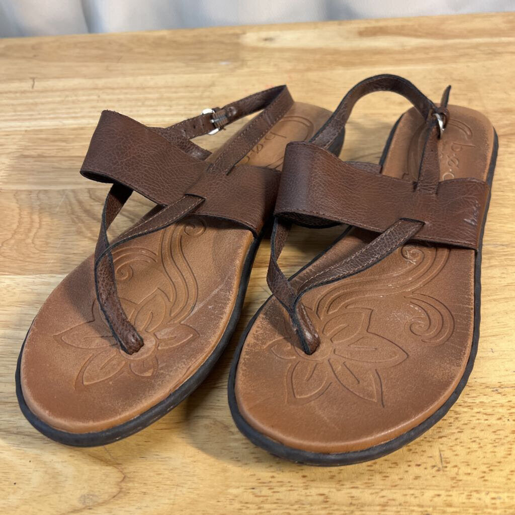 b.o.c. Born Concept "Reagan" Brown Thong Slingback 8.0