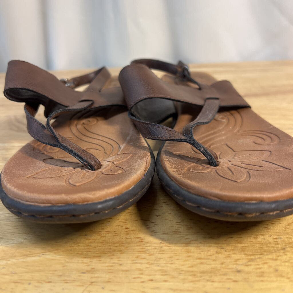 b.o.c. Born Concept "Reagan" Brown Thong Slingback 8.0
