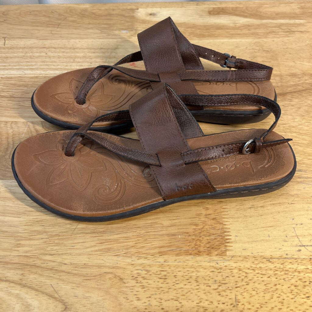 b.o.c. Born Concept "Reagan" Brown Thong Slingback 8.0