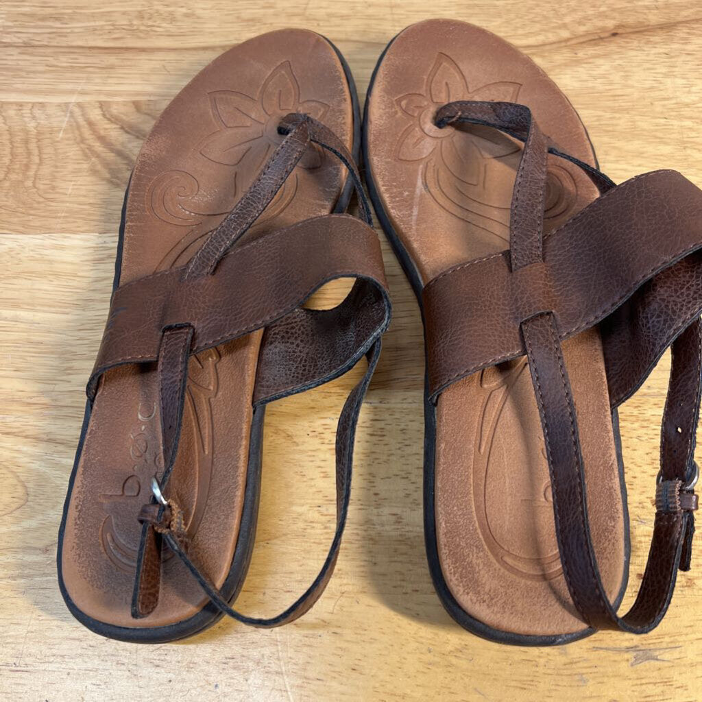 b.o.c. Born Concept "Reagan" Brown Thong Slingback 8.0