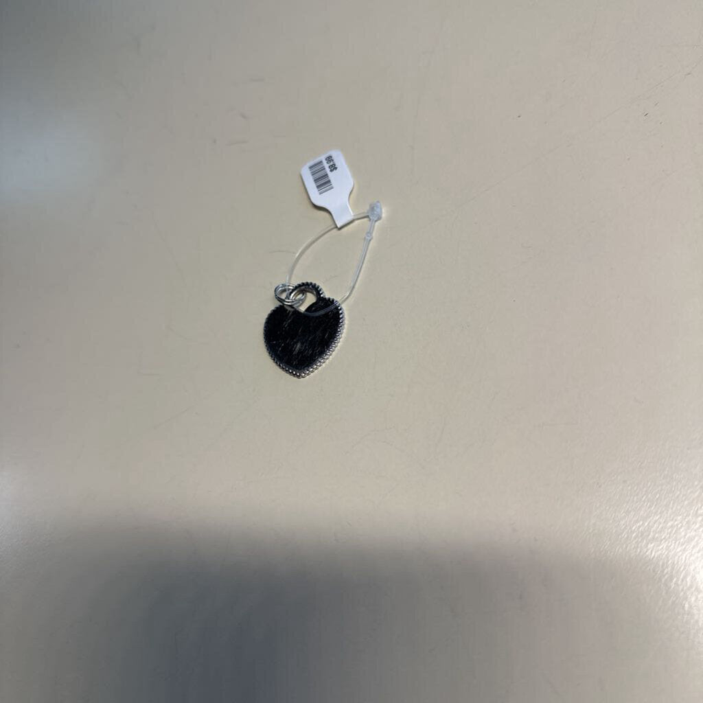 Silver Letter D Heart Pendant
