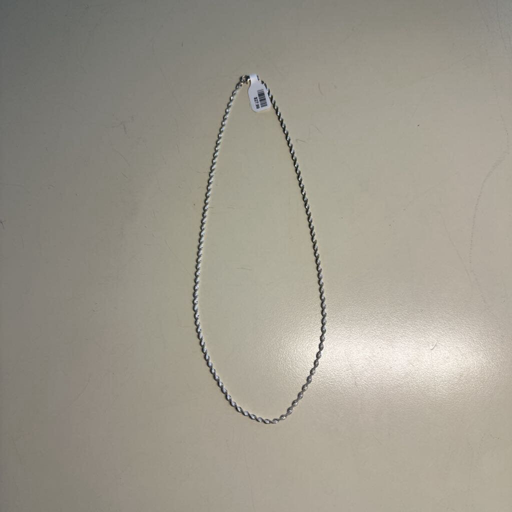 Sterling Silver Rope Necklace