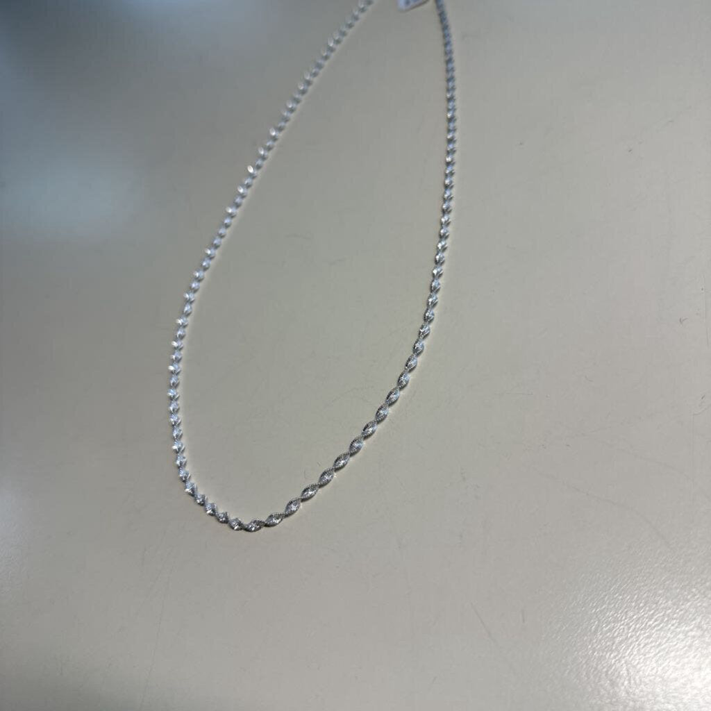 Sterling Silver Rope Necklace