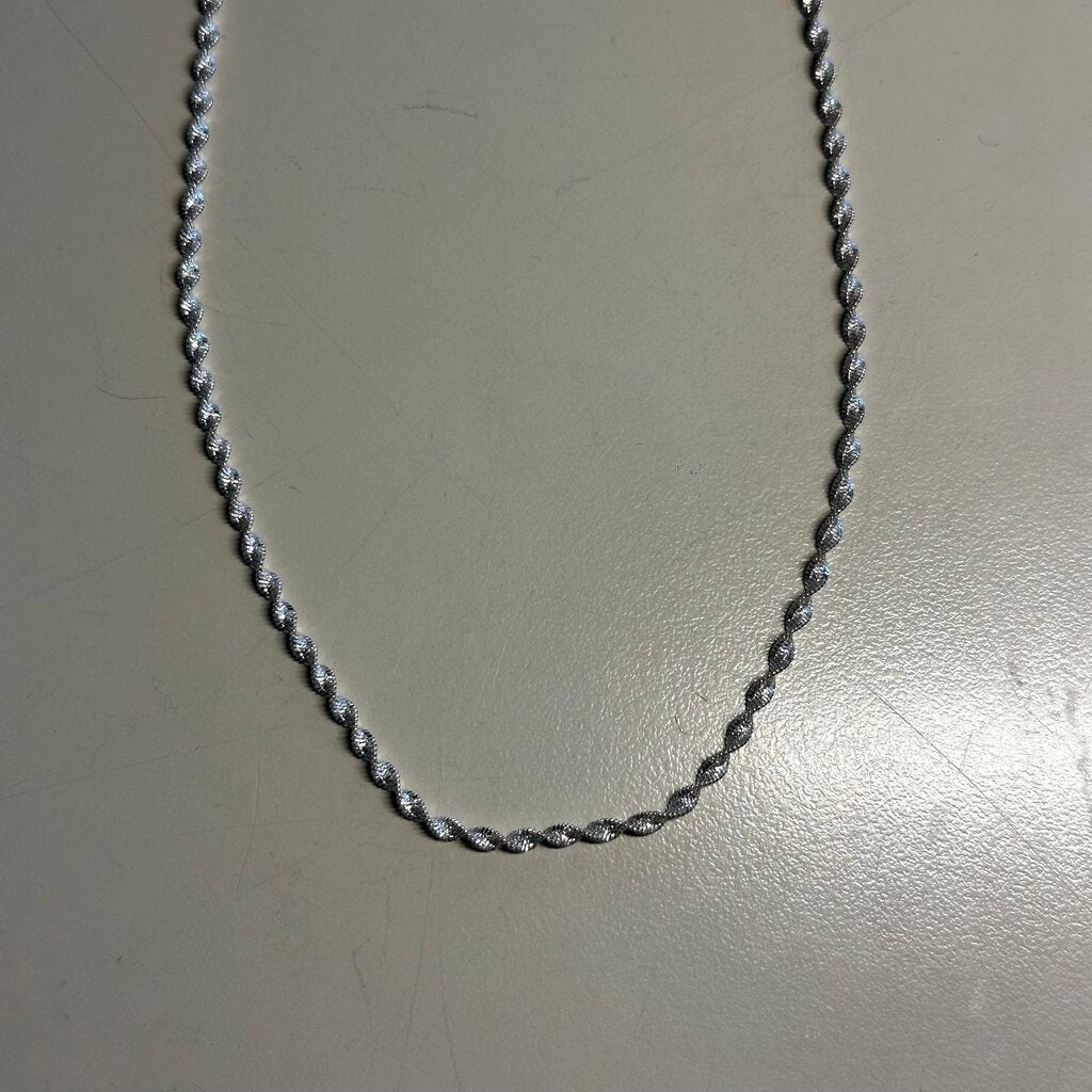 Sterling Silver Rope Necklace