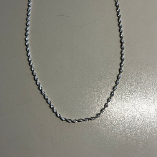 Sterling Silver Rope Necklace