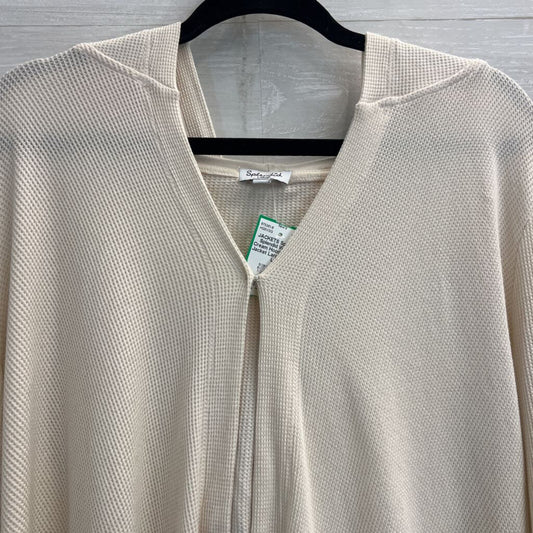 Splendid Waffle Cream Hooded Light Jacket Large