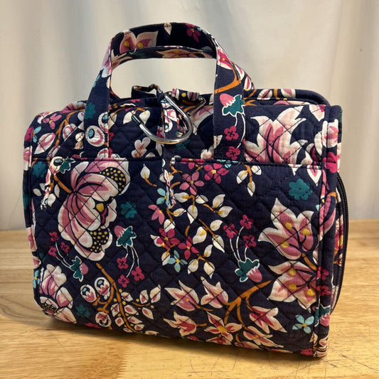 Vera Bradley Hanging Travel Organzier Kingston Garden Navy Floral