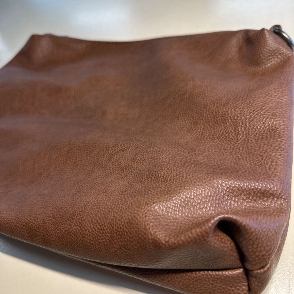Joy Susan Brown Vegan Leather Crossbody