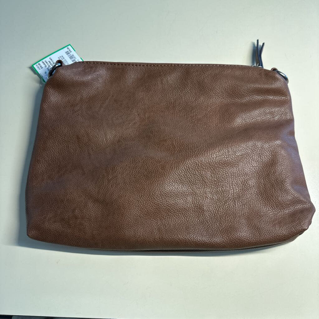Joy Susan Brown Vegan Leather Crossbody