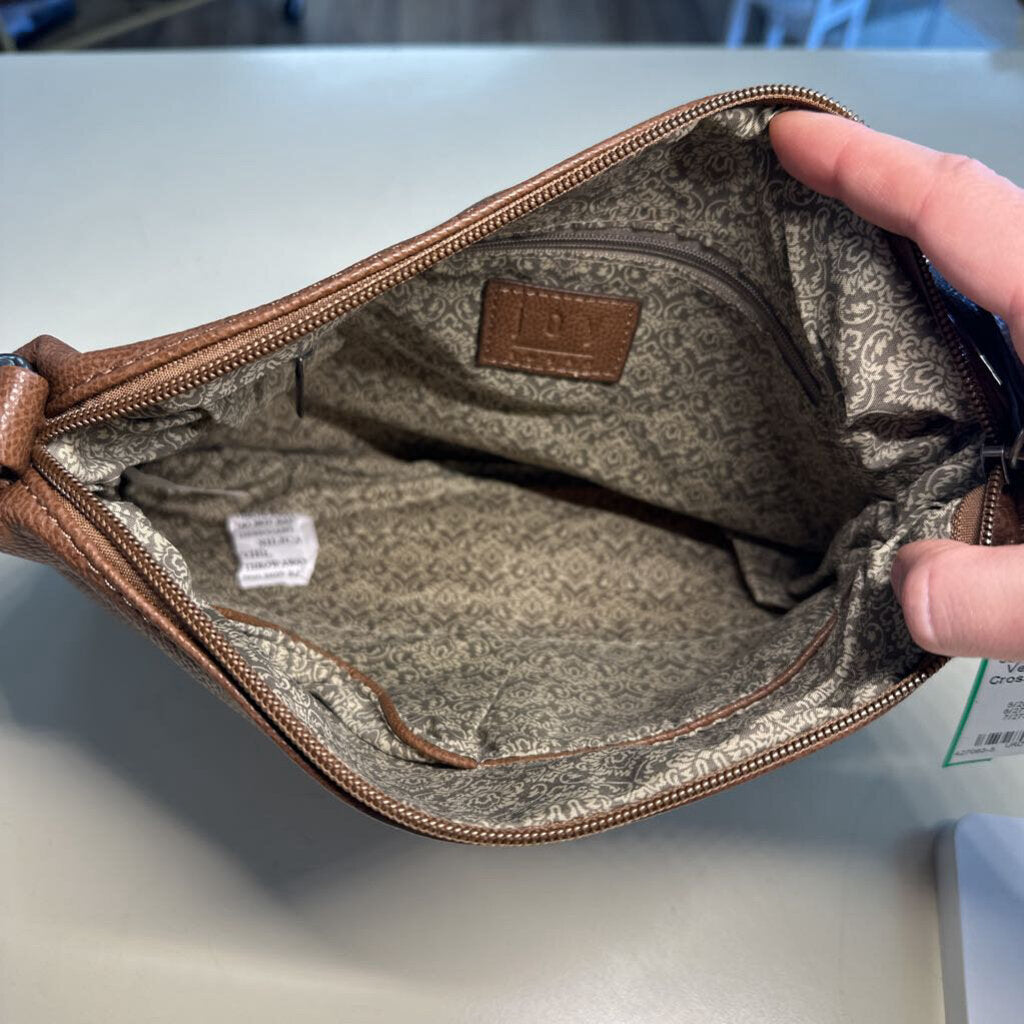 Joy Susan Brown Vegan Leather Crossbody
