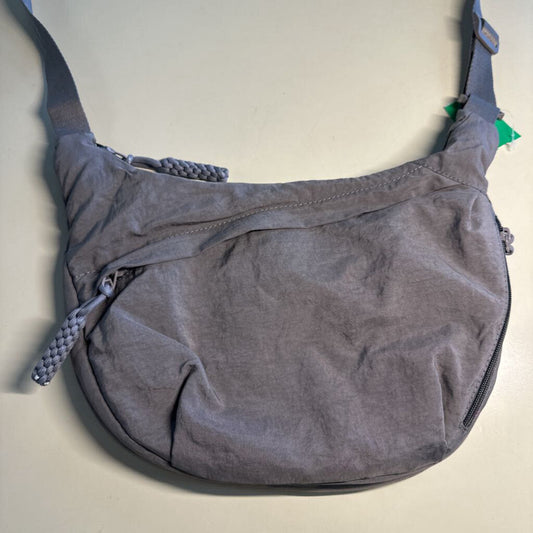 Grey Nylon Travel Body Hobo Bag